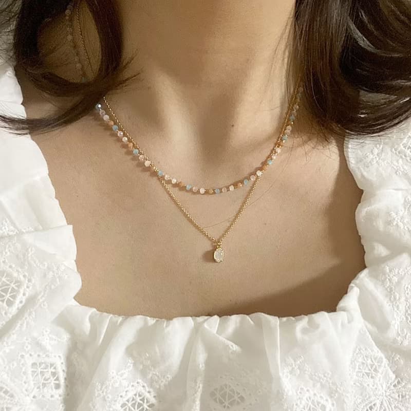 夏日淡彩串珠項鍊 Twinkle beads Necklace