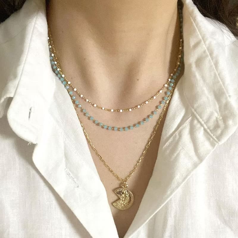 夏日淡彩串珠項鍊 Twinkle beads Necklace