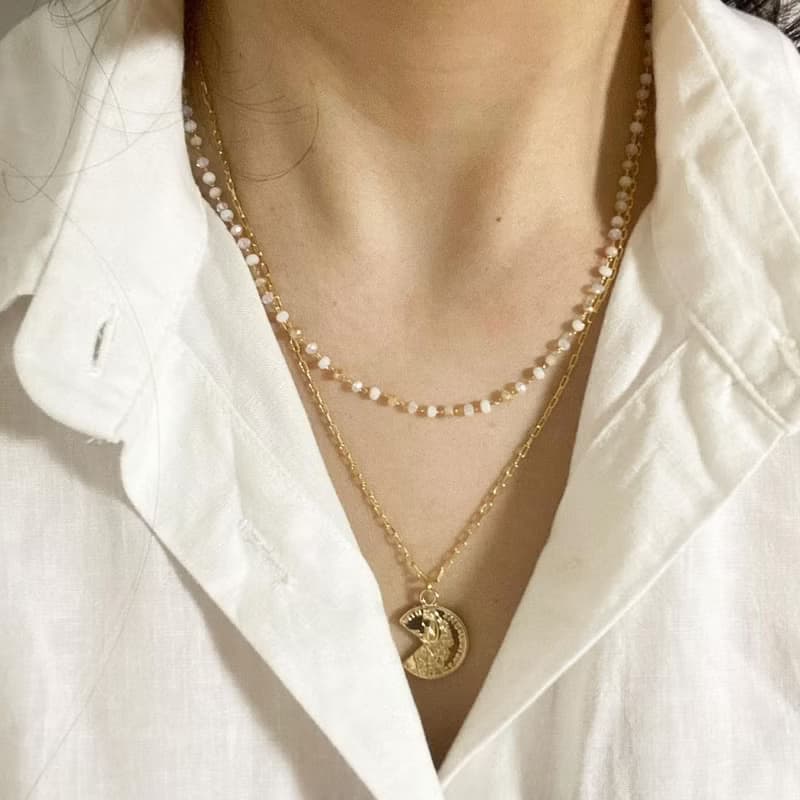 夏日淡彩串珠項鍊 Twinkle beads Necklace