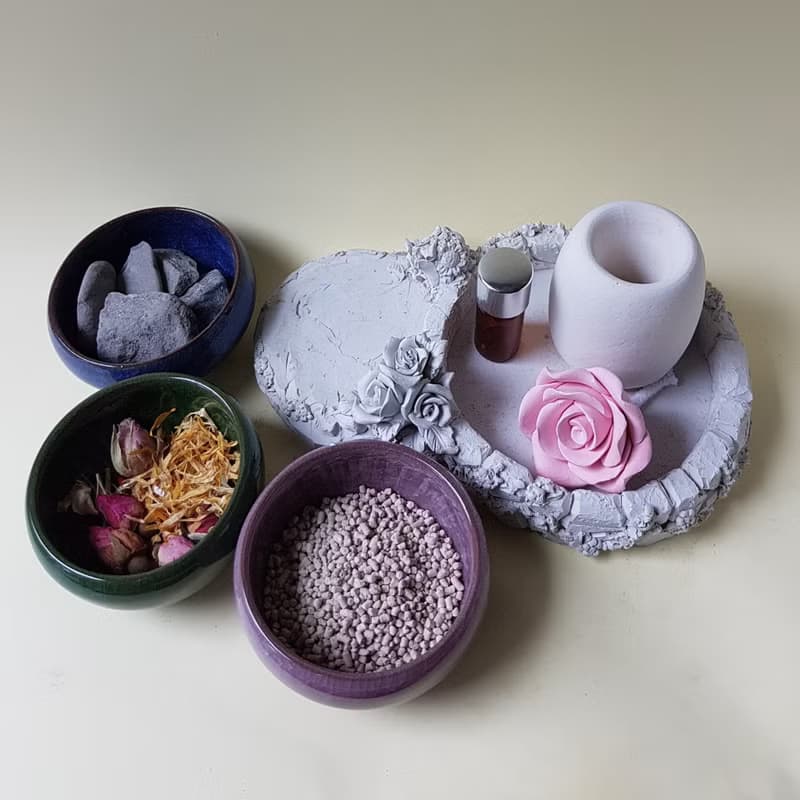 母親節佳禮淨念吉祥小佛之初心 香氛豪華田園風套組 擴香石精油居