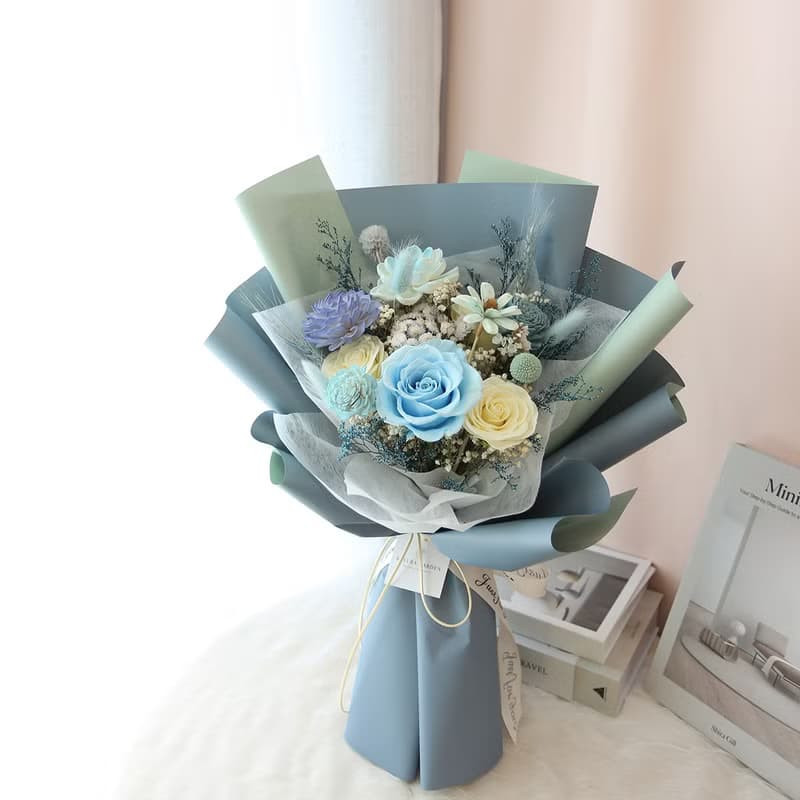 百搭款花束 / 永生花束 乾燥花束 多款色系 畢業花束 母親節花束
