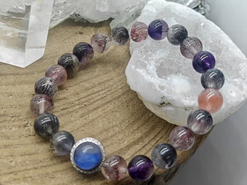 天然超級七水晶|藍線銀|水晶|手工製