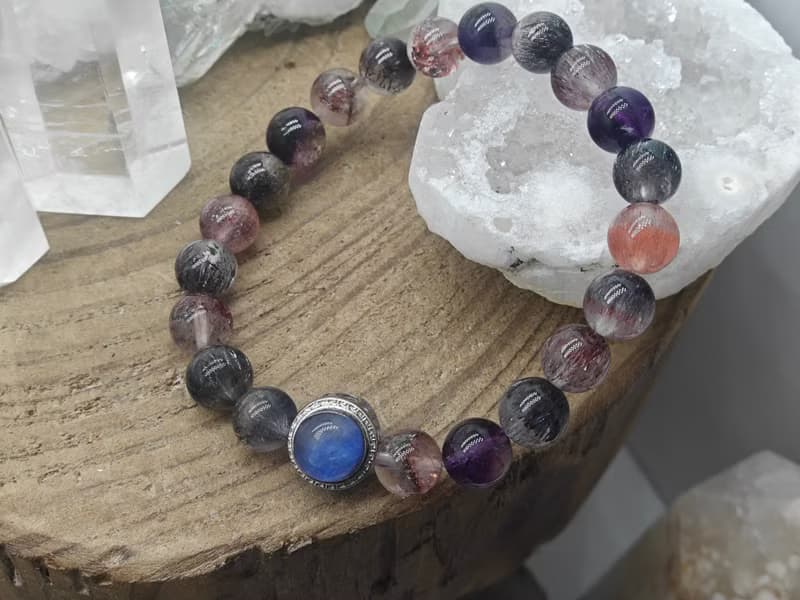 天然超級七水晶|藍線銀|水晶|手工製