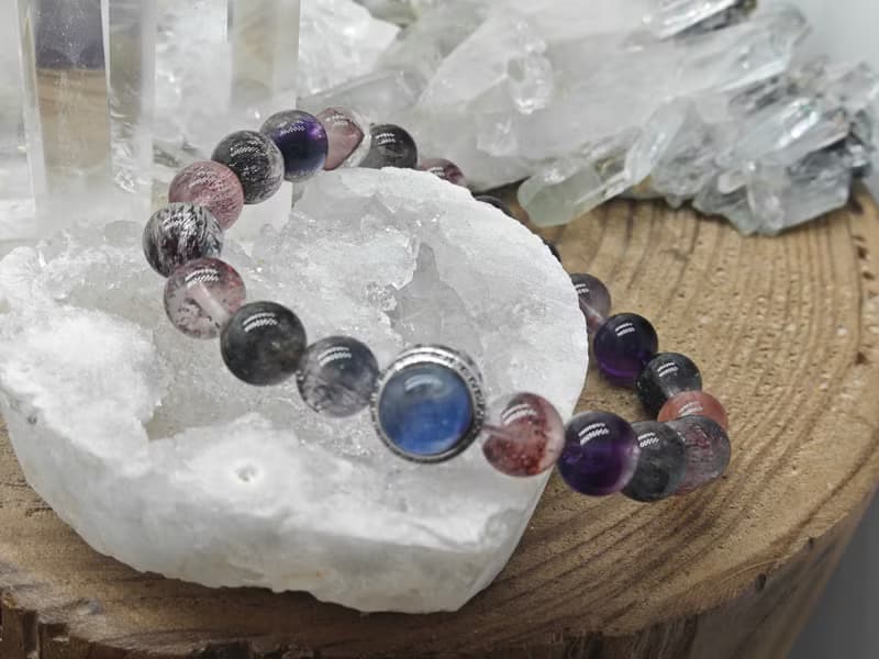 天然超級七水晶|藍線銀|水晶|手工製