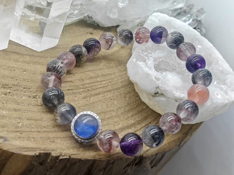 天然超級七水晶|藍線銀|水晶|手工製