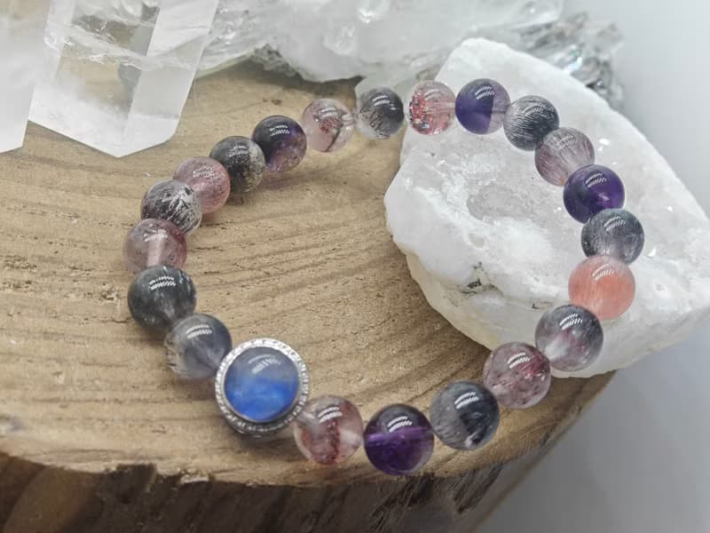 天然超級七水晶|藍線銀|水晶|手工製