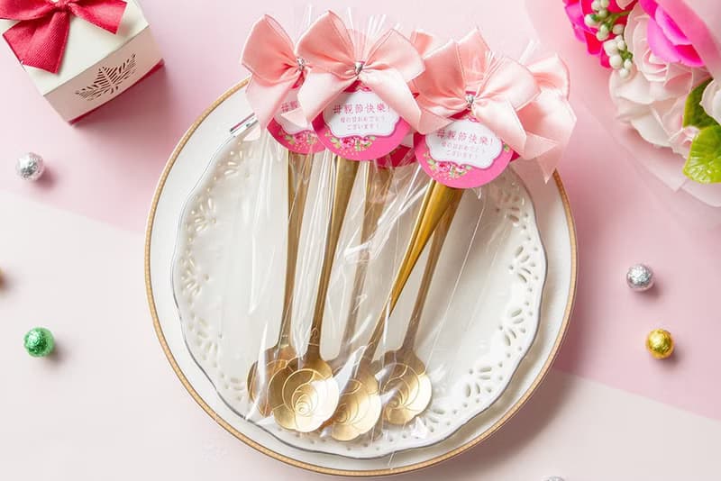 (附贈蝴蝶結吊牌包裝)母親節禮贈品-精巧包玫瑰湯匙 活動 感謝