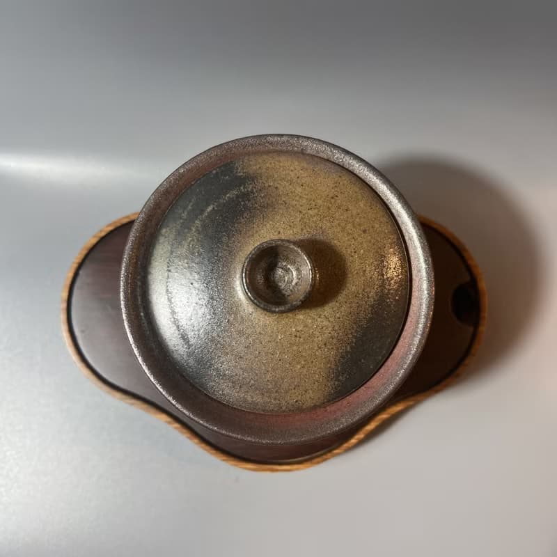 柴燒玫瑰金蓋杯 / 三才杯  / 小平凡手作