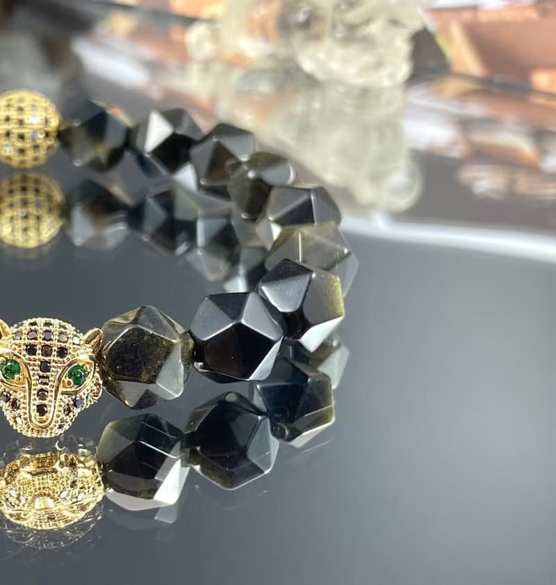 金錢豹 | 金黃虎眼石 金曜石 | 鍊金術 | 男士水晶手鍊