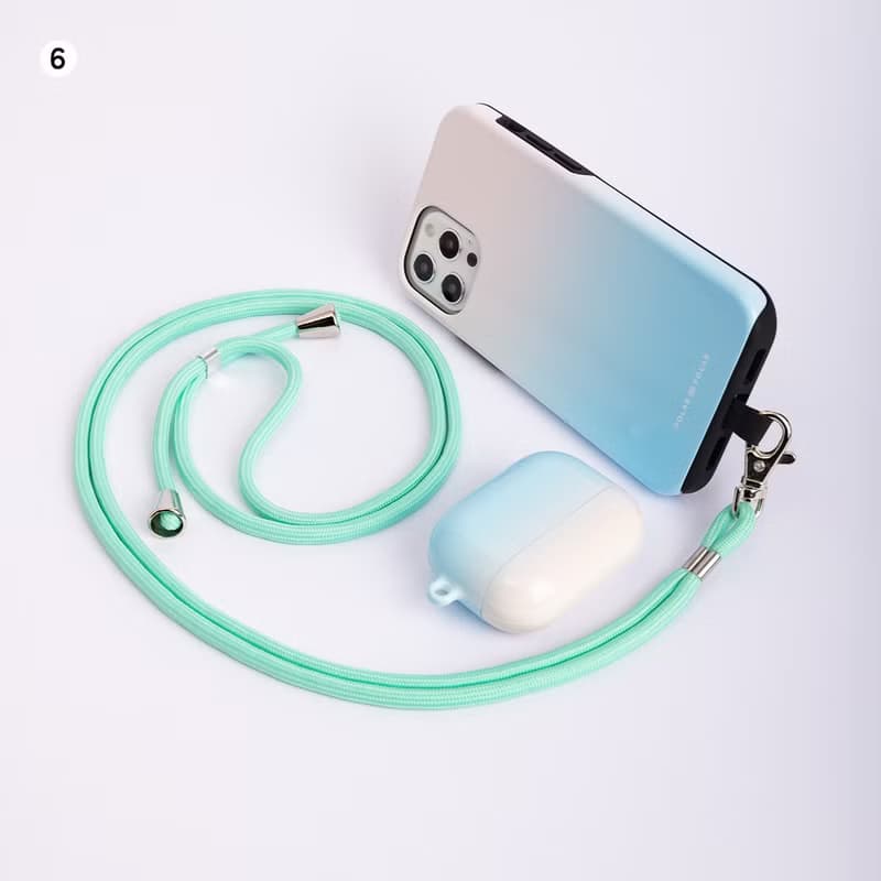 【手機背帶】可調整式 手機掛繩/頸掛繩 (附掛繩夾片)