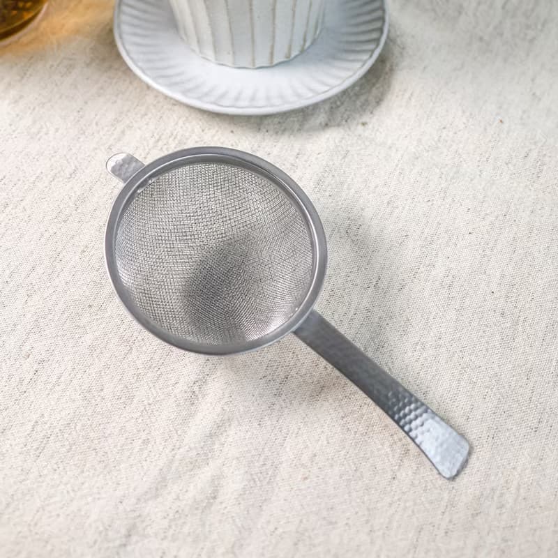 【日本製】 SALUS 和風鎚目紋濾茶器