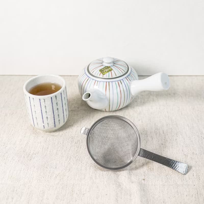 【日本製】 SALUS 和風鎚目紋濾茶器