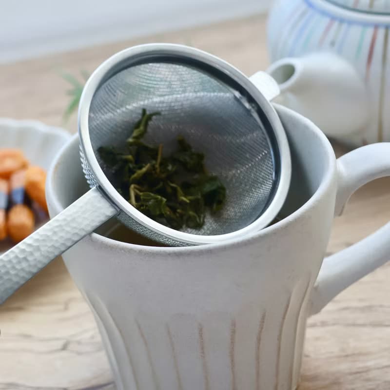 【日本製】 SALUS 和風鎚目紋濾茶器