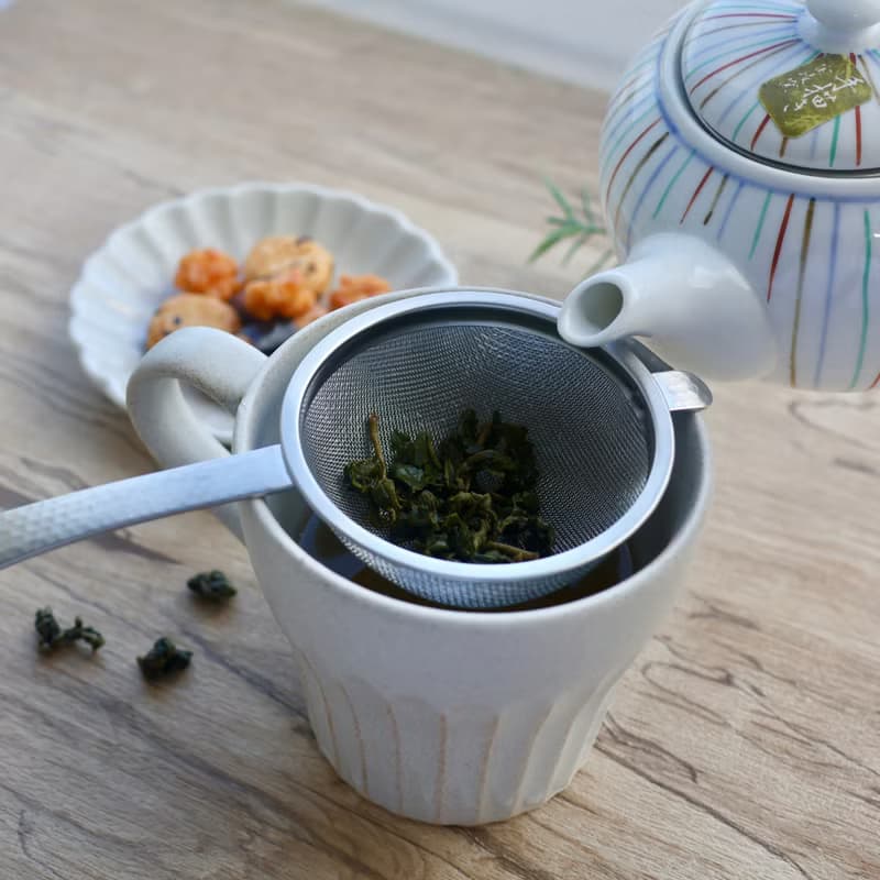 【日本製】 SALUS 和風鎚目紋濾茶器