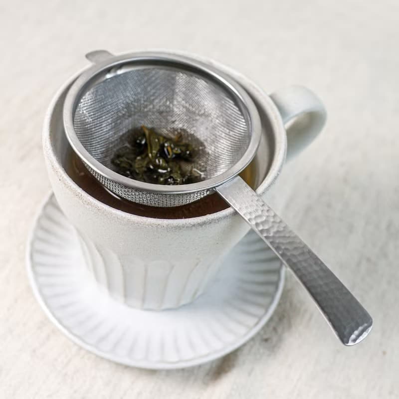 【日本製】 SALUS 和風鎚目紋濾茶器