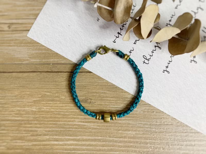 | 啟程 | 訂製 x 黃銅 x 蠟線 x 手環 x 手鍊 x 好做作