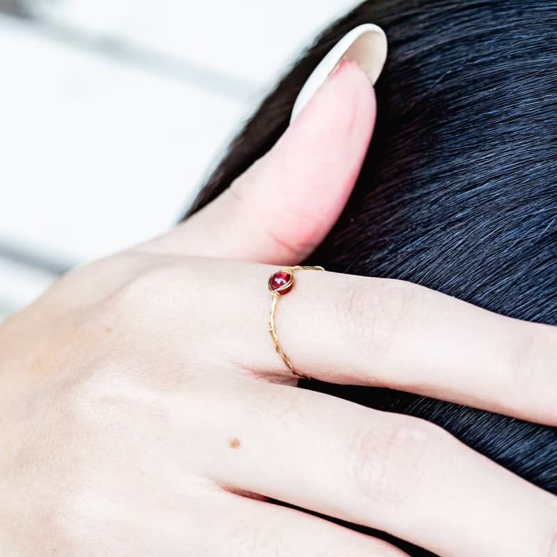 | 編織戒指 | MyLove戒指 金屬線編織戒指  誕生石  情人節禮盒