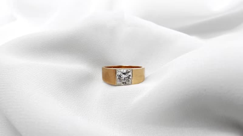 莫桑鑽 | 阿波羅之心鑽石男戒  | 台中門市 | 可升級K金真鑽