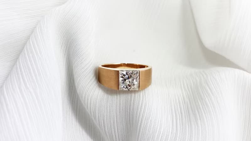 莫桑鑽 | 阿波羅之心鑽石男戒  | 台中門市 | 可升級K金真鑽