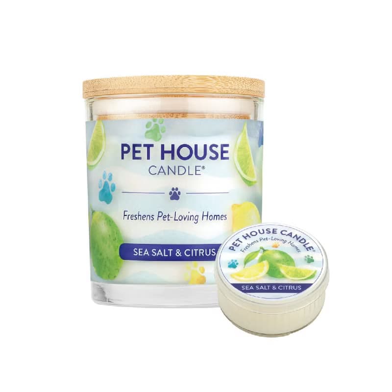 【美國PET HOUSE】室內除臭寵物香氛蠟燭-海鹽柑橘