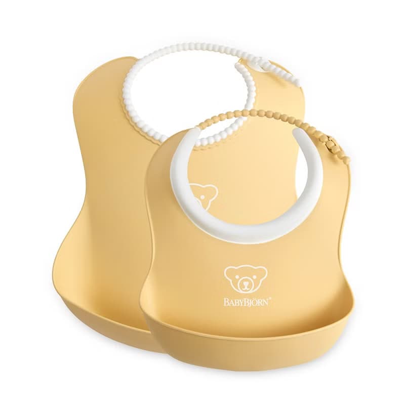 【BabyBjörn】成長軟膠防細屑圍兜2入組-大+小-4色選擇