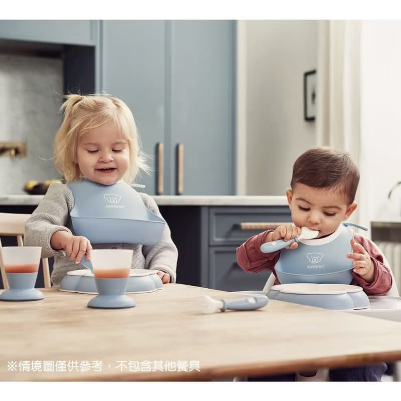 【BabyBjörn】成長軟膠防細屑圍兜2入組-大+小-4色選擇