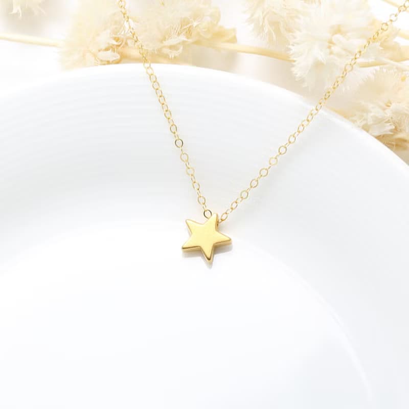 【Angel & Me】小王子 星星 s925 純銀厚鍍24k純金 項鍊 生日禮物