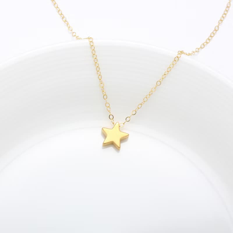 【Angel & Me】小王子 星星 s925 純銀厚鍍24k純金 項鍊 生日禮物