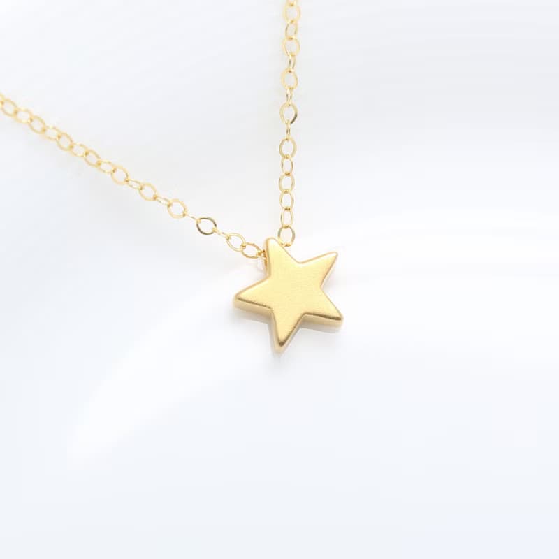 【Angel & Me】小王子 星星 s925 純銀厚鍍24k純金 項鍊 生日禮物