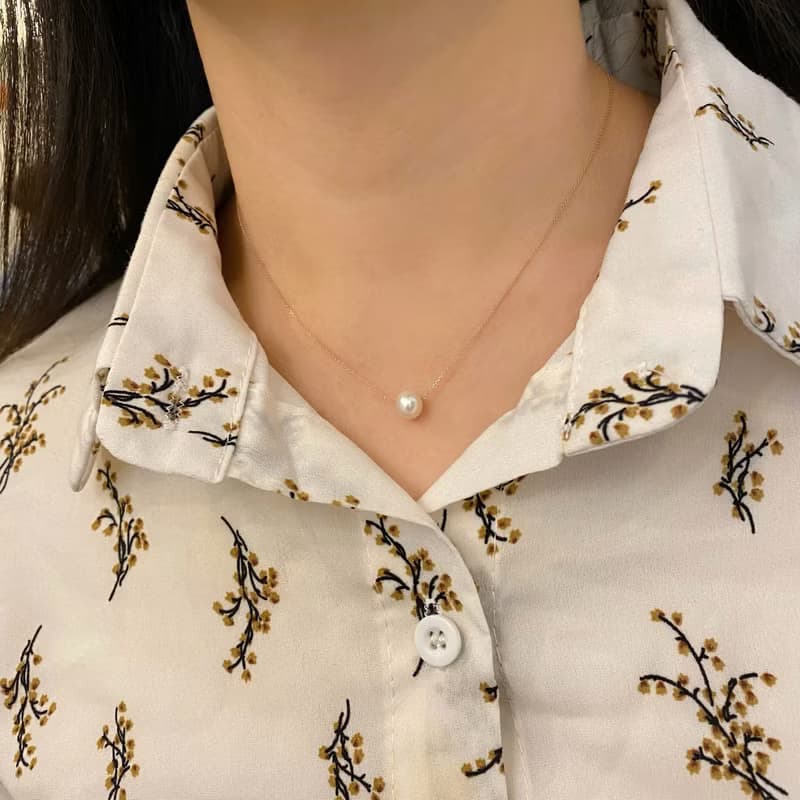 14K | 法式浪漫珍珠_項鍊