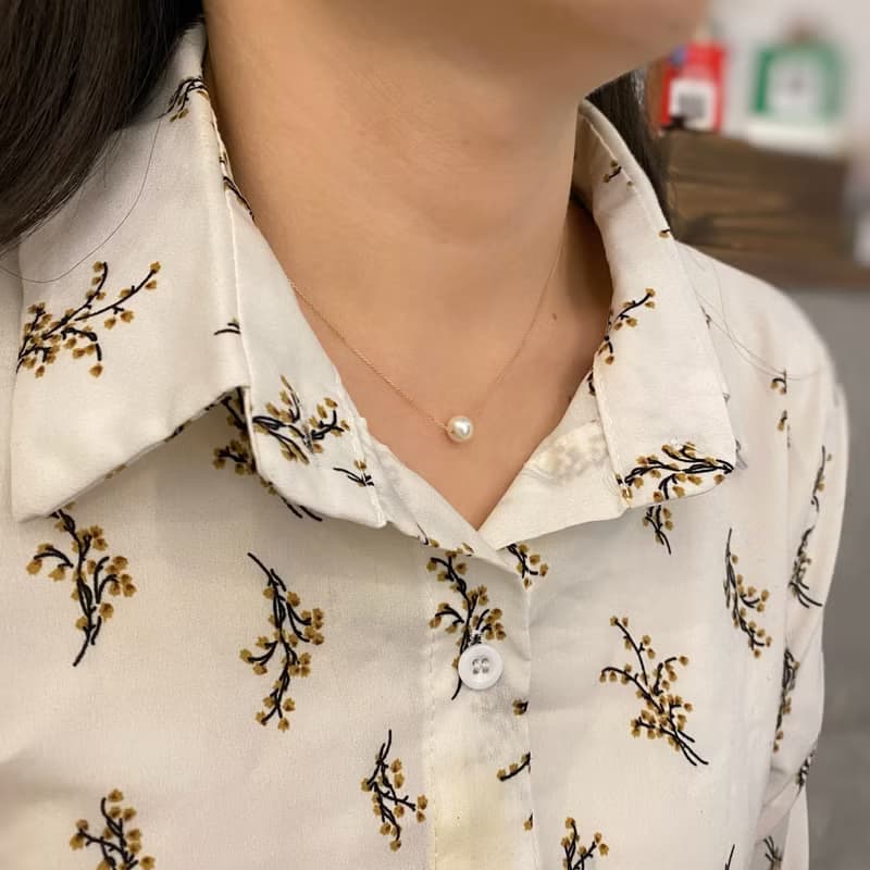 14K | 法式浪漫珍珠_項鍊