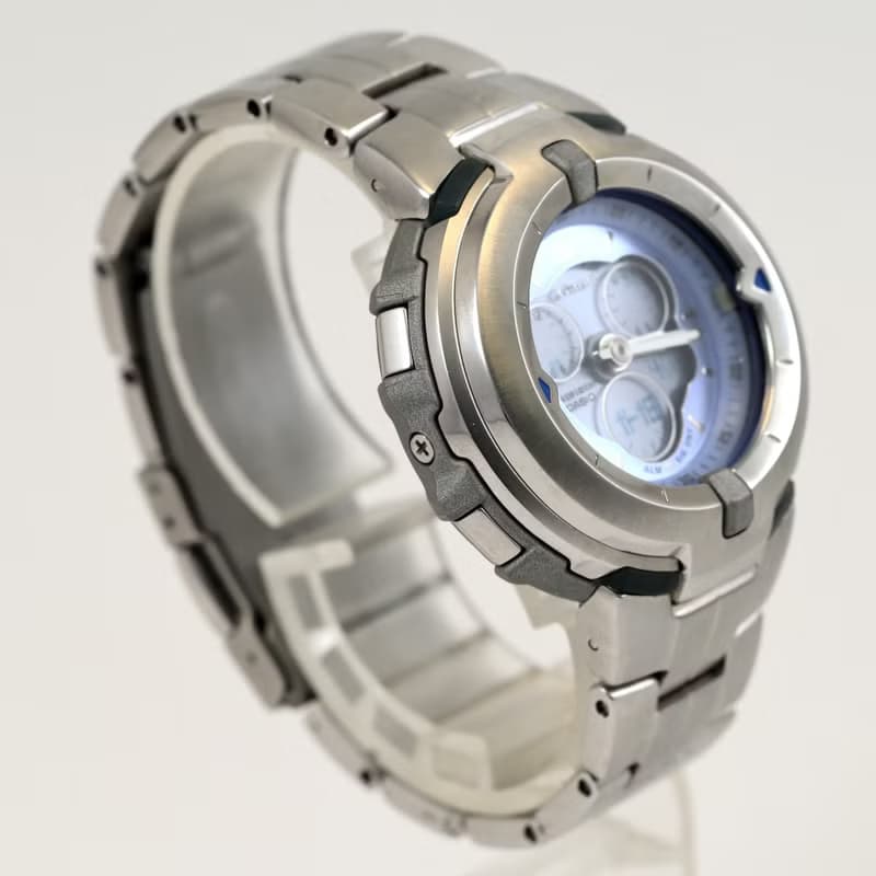 送料無料 CASIO G-MS MSG-1000D 女性用腕時計 クォーツ ブルー Analog/Digital 手錶 古董錶 復古手錶 日本直送