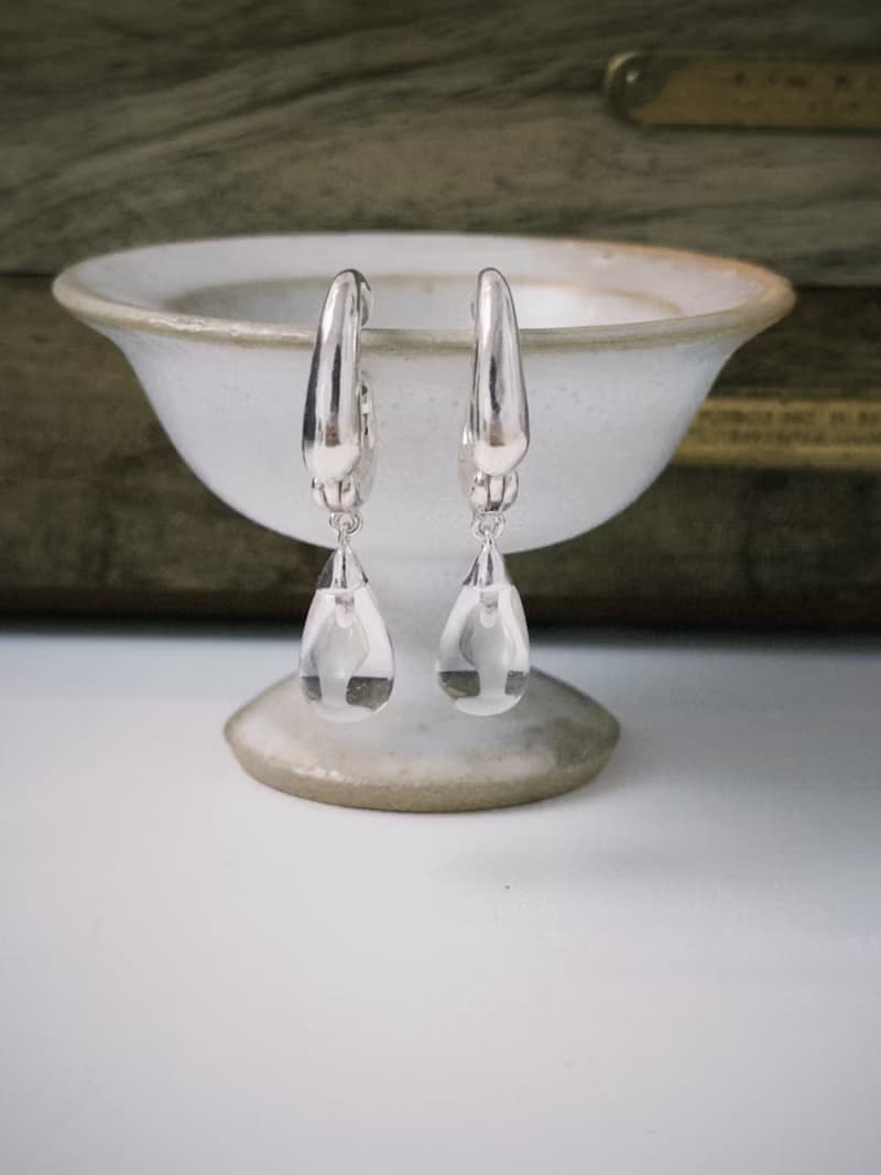 -droplet Earrings雨珠耳環
