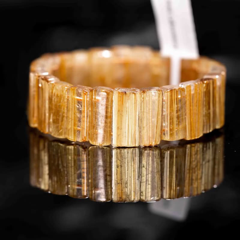 金鈦晶手排 | 頂級招財水晶一物一圖 | 天然水晶手鏈