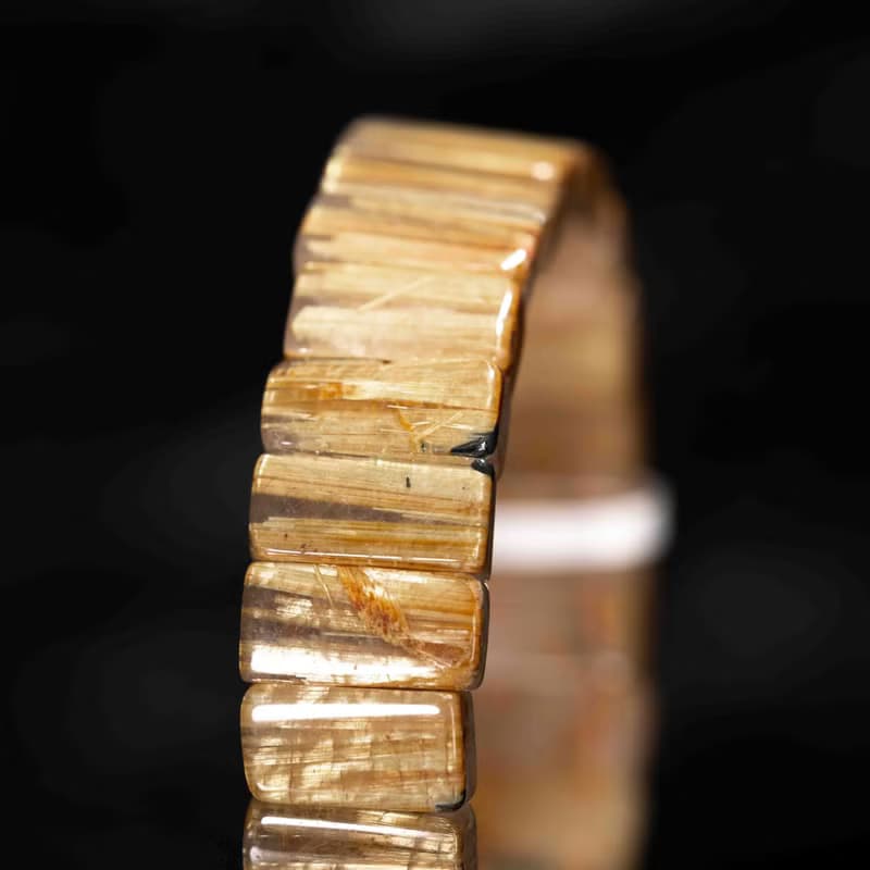 金鈦晶手排 | 頂級招財水晶一物一圖 | 天然水晶手鏈