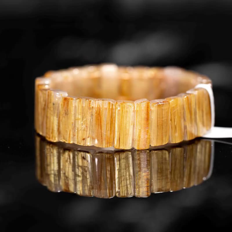 金鈦晶手排 | 頂級招財水晶一物一圖 | 天然水晶手鏈