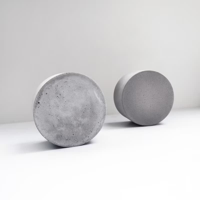FULL MOON 望月 | 圓形轉轉水泥花器・花插・花瓶 (附植物)