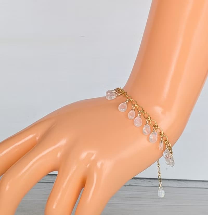 寶石手鍊　彩虹月光石