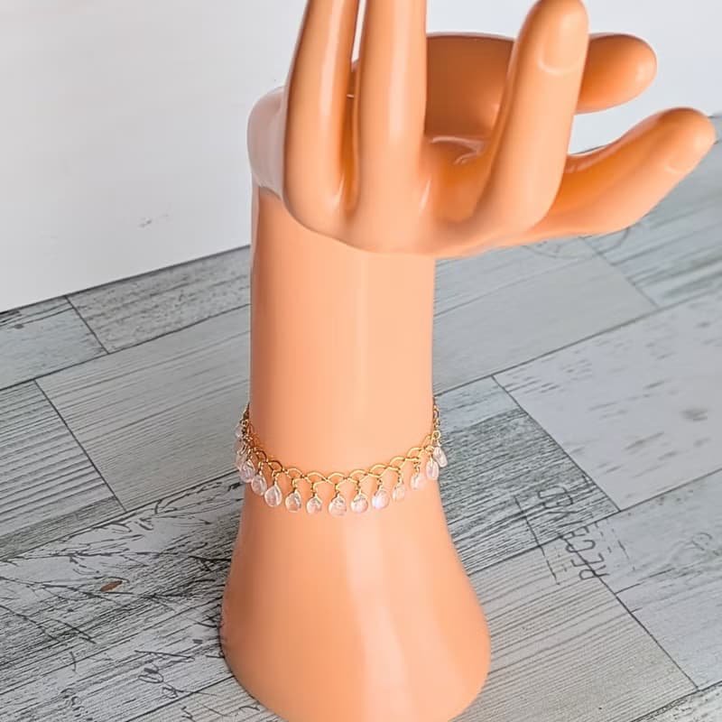 寶石手鍊　彩虹月光石