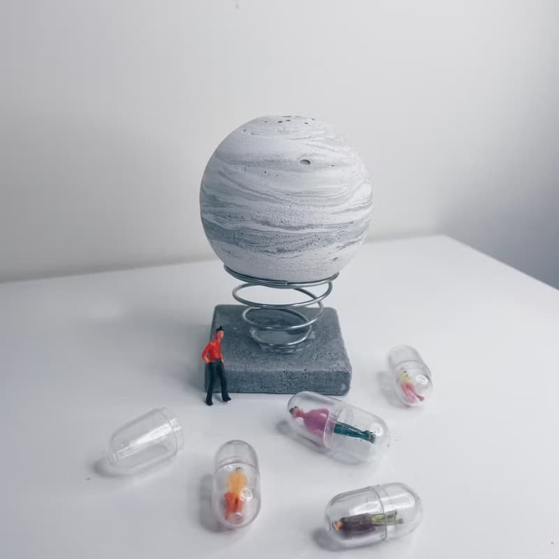 月球造型擴香石 聖誕禮物