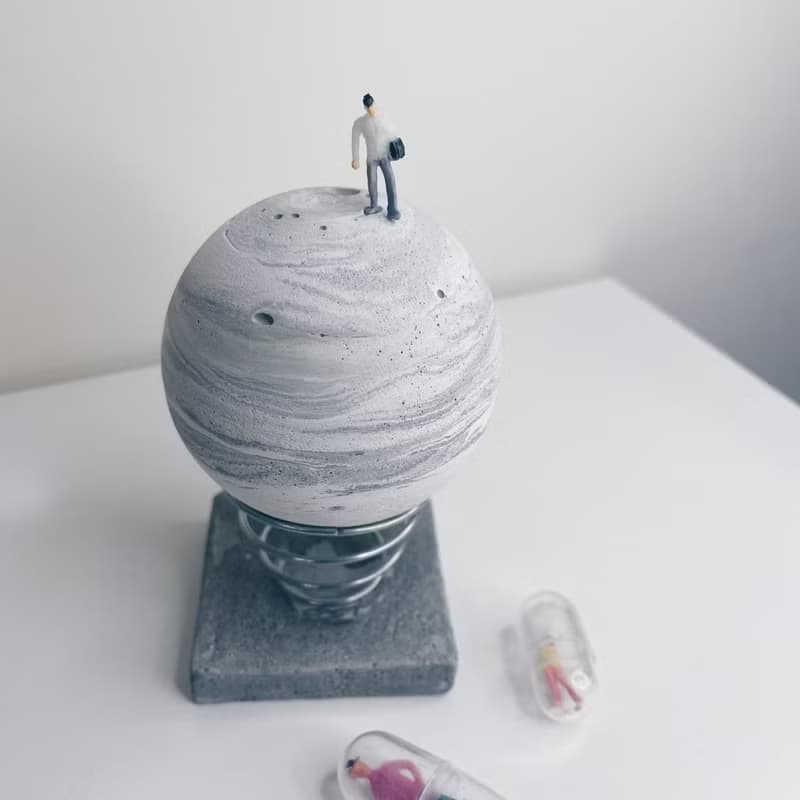 月球造型擴香石 聖誕禮物