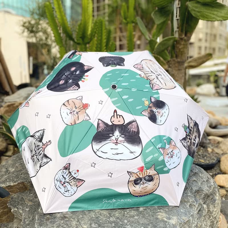 // 超輕量 // 蛋定貓貓 自動傘 雨傘 遮陽傘