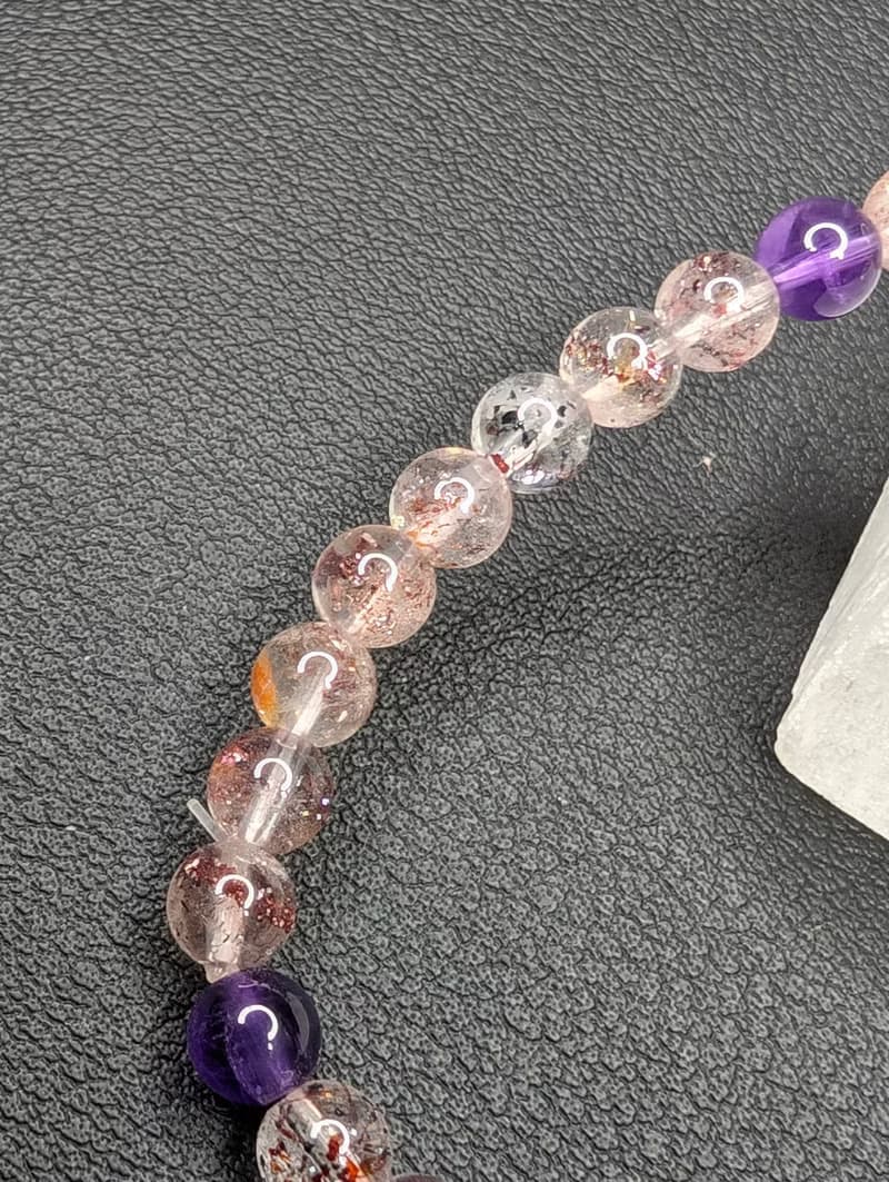 【訂製品】超級七 超七 手串 手鍊 天然水晶 水晶手串 7-9mm