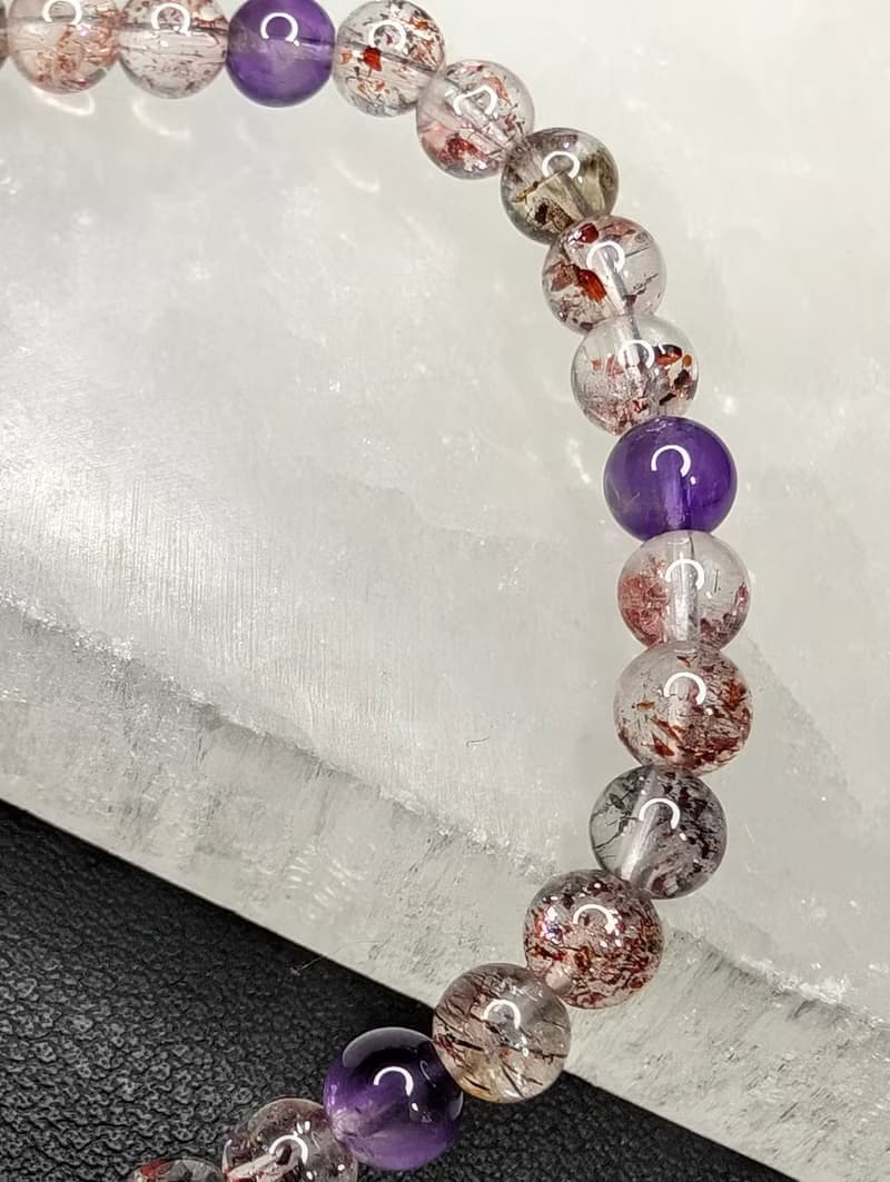 【訂製品】超級七 超七 手串 手鍊 天然水晶 水晶手串 7-9mm