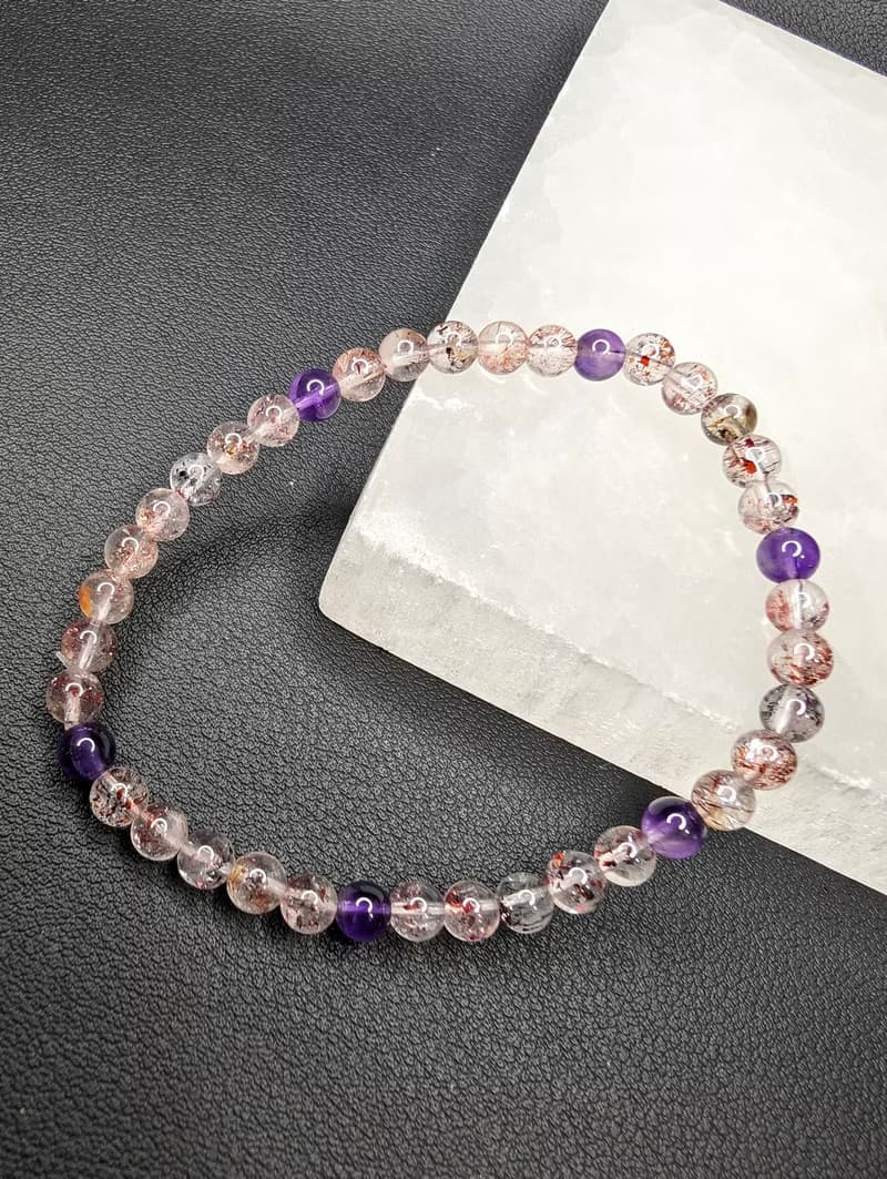 【訂製品】超級七 超七 手串 手鍊 天然水晶 水晶手串 7-9mm