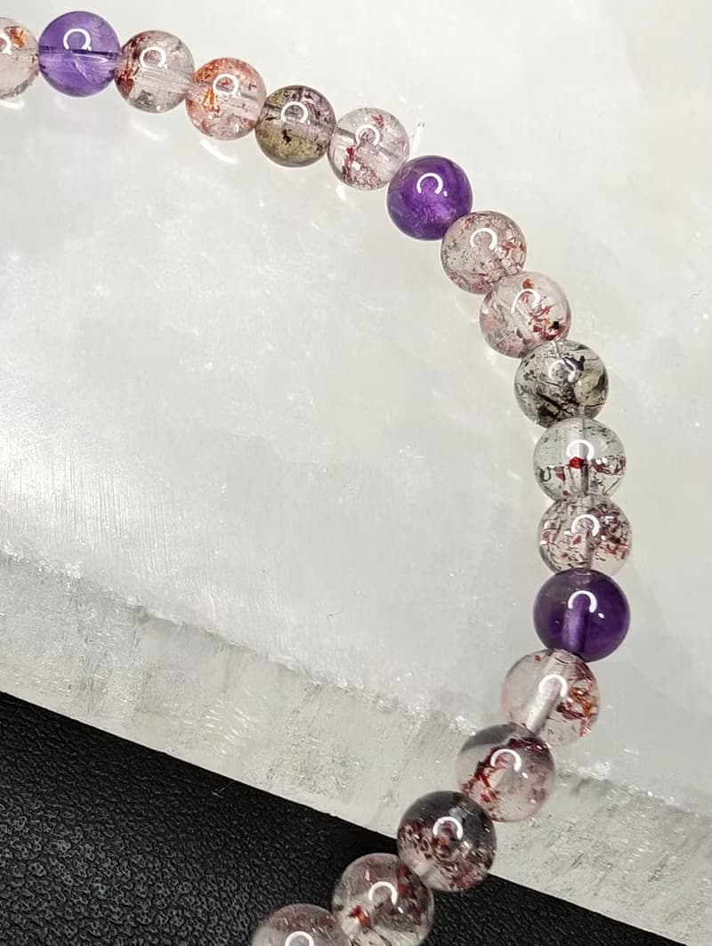 【訂製品】超級七 超七 手串 手鍊 天然水晶 水晶手串 7-9mm