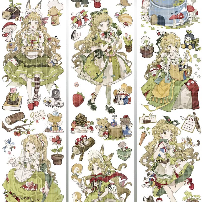 森林來信 春日小魔女 PET 紙膠帶 貝殼光 10米卷