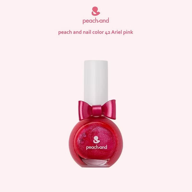 韓國【peachand】兒童水溶性指甲油(附戒指)3入組-糖霜餅乾
