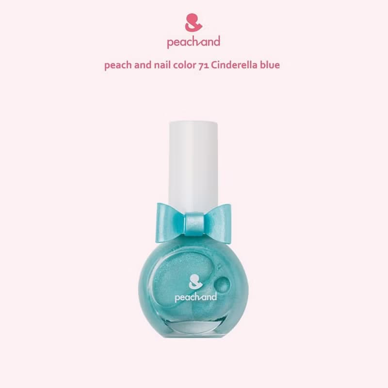 韓國【peachand】兒童水溶性指甲油(附戒指)3入組-糖霜餅乾
