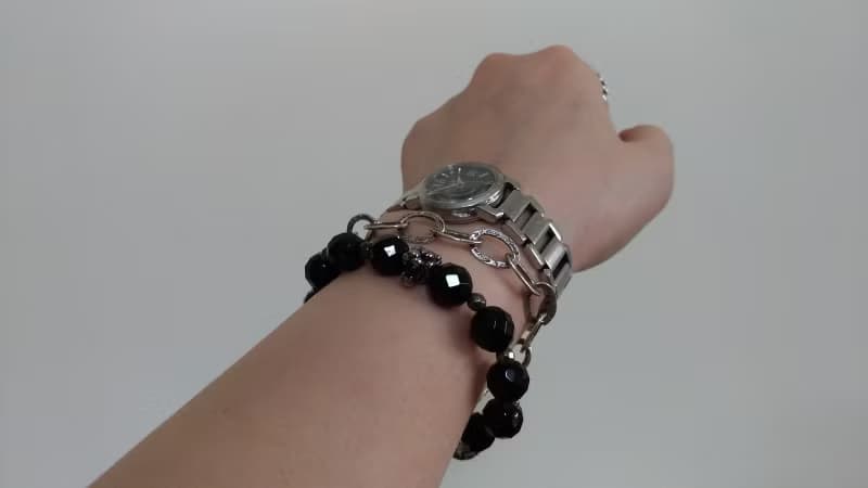 (天然石水晶手鍊)黑瑪瑙 X 黃鐵礦 X 虎頭手鍊